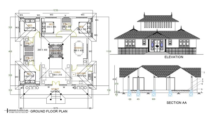 Desain rumah luas bangunan 120 m