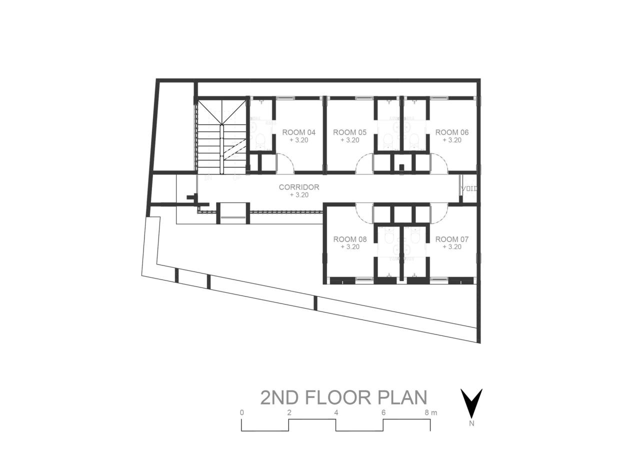 Desain rumah kost 15 x 3