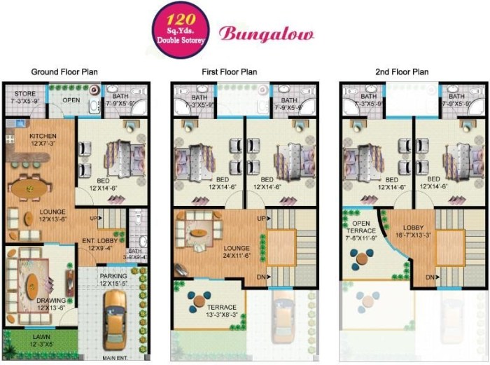 Desain rumah luas bangunan 120 m