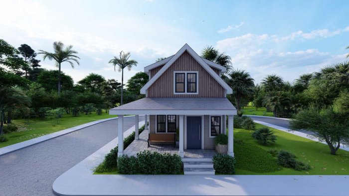 Desain rumah lebar 5 x 9