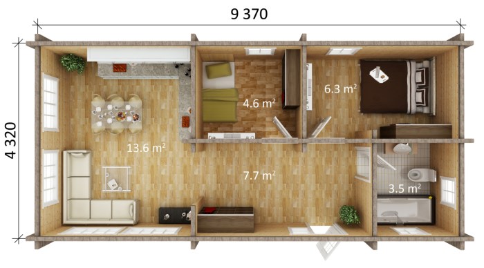 Desain rumah luas tanah 36 36