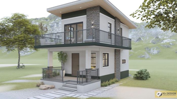 Desain rumah lantai 2 eropa lebar