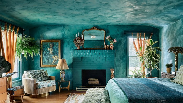 Turquoise walls wall moore benjamin color colors design teal galapagos accent room paint decorate blue interior dark deep google aqua