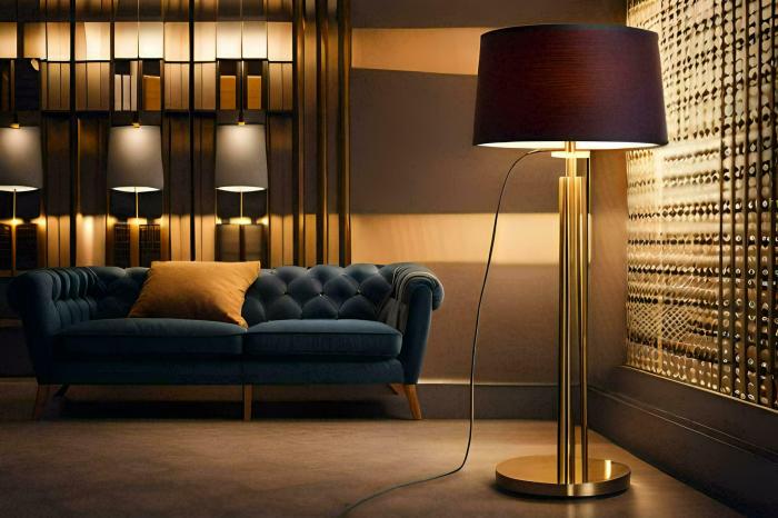 Wohnzimmer lampe gold